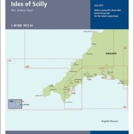 Imray Chart Y49: Isles of Scilly (Small Format): 2022