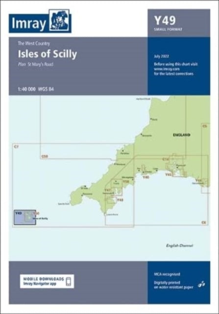 Imray Chart Y49: Isles of Scilly (Small Format): 2022