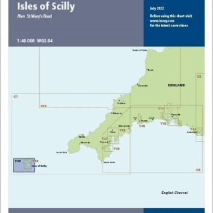 Imray Chart Y49 Laminated: Isles of Scilly (Small Format): 2022