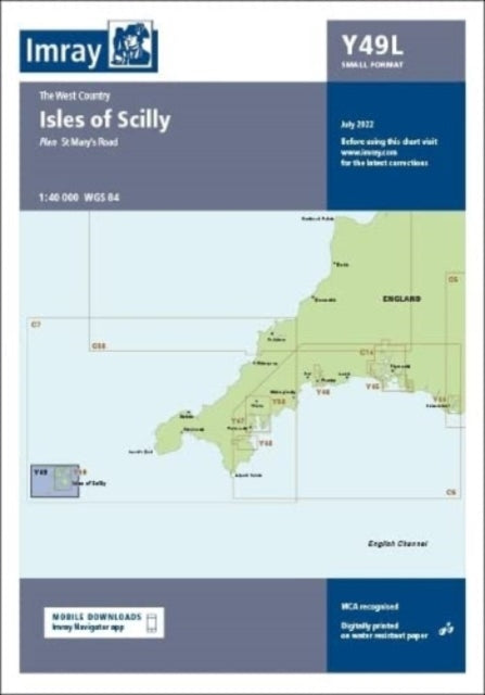 Imray Chart Y49 Laminated: Isles of Scilly (Small Format): 2022