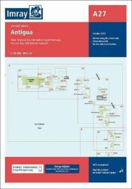 Imray Chart A27: Antigua: 2022