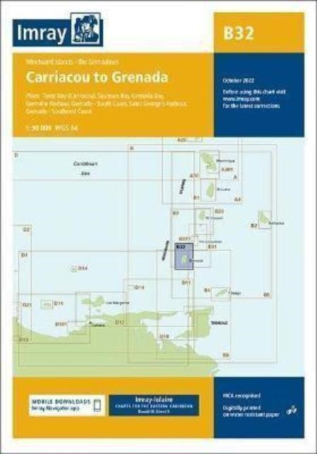 Imray Chart B32: Carriacou to Grenada: 2022