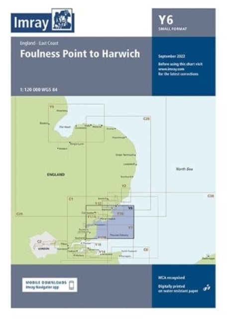 Imray Chart Y6: Suffolk and Essex Coasts: 2022