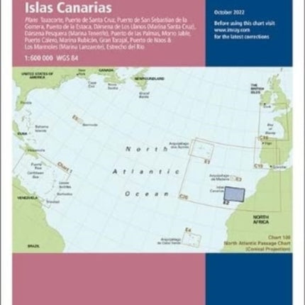 Imray Chart E2: Islas Canarias: 2022