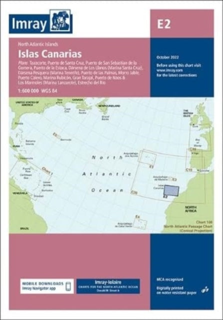 Imray Chart E2: Islas Canarias: 2022