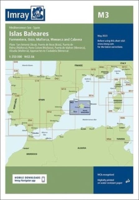 Imray Chart M3: Islas Baleares - Formentera,