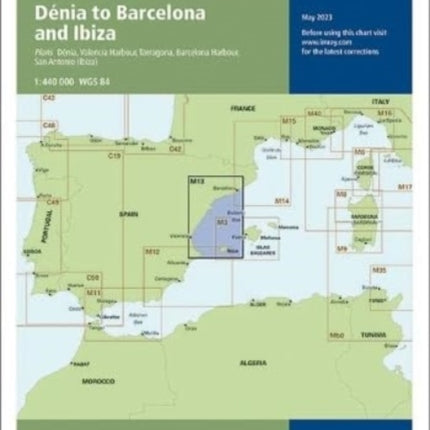 Imray Chart M13: Denia to Barcelona and Ibiza: 2023