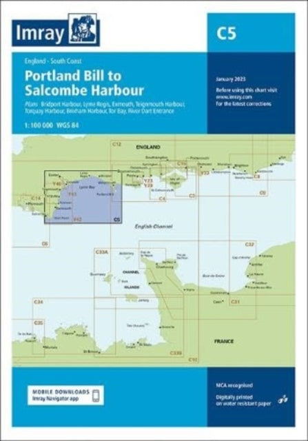 Imray Chart C5: Portland Bill to Salcombe Harbour: 2023