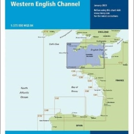 Imray Chart C10: Western English Channel Passage Chart: 2023