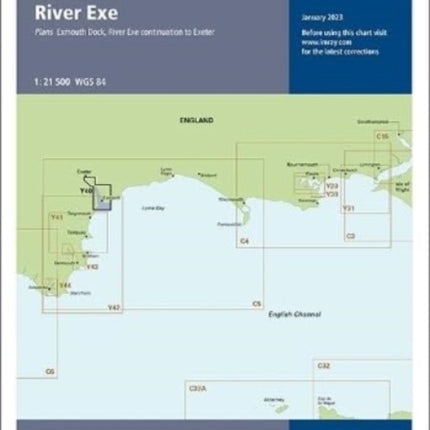 Imray Chart Y40: River Exe Small Format: 2023