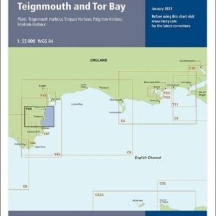 Imray Chart Y41: Teignmouth and Tor Bay (Small Format): 2023