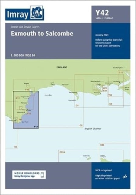 Imray Chart Y42: Exmouth to Salcombe (Small Format): 2023