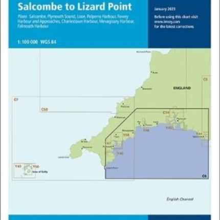 Imray Chart C6: Salcombe to Lizard Point: 2023