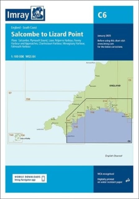 Imray Chart C6: Salcombe to Lizard Point: 2023