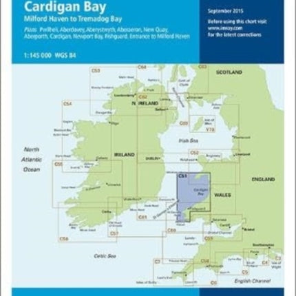 Imray Chart C51 Cardigan Bay: Milford Haven to Tremadog Bay: 2023