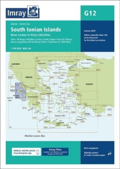 G12 South Ionian Islands: Nisos Levkas to Nisos Zakinthos: 2024