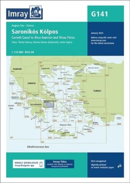 Imray G141 Chart: Saronikós Kólpos: 2024