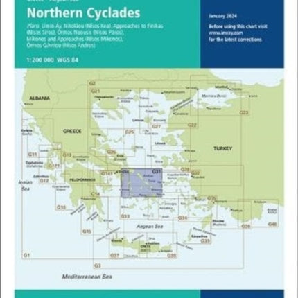 Imray Chart G31: Northern Cyclades: 2024