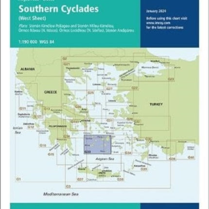 Imray Chart G33: Southern Cyclades: 2024