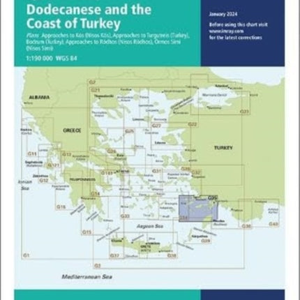 Imray Chart G35: Dodecanese and the Coast of Turkey: 2024