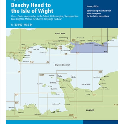 Imray Chart C9: Beachy Head to Isle of Wight: