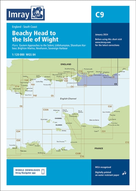 Imray Chart C9: Beachy Head to Isle of Wight: