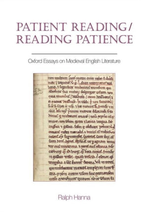 Patient Reading/Reading Patience: Oxford Essays