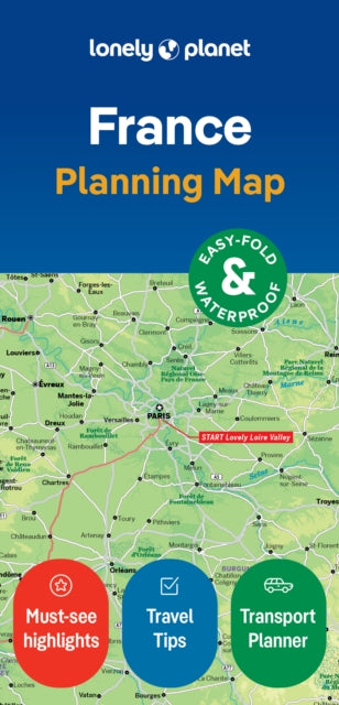 Lonely Planet France Planning Map