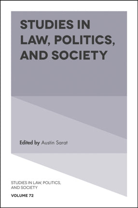 Studies in Law, Politics, and Society