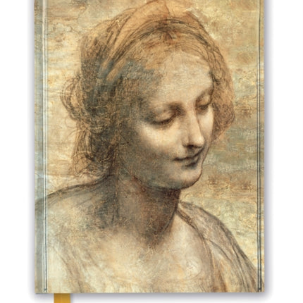 Leonardo Da Vinci: Detail of The Head of the Virgin (Foiled Journal)