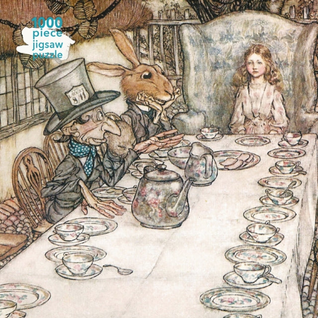 Adult Jigsaw Puzzle Arthur Rackham Alice in Wonderland Tea Party