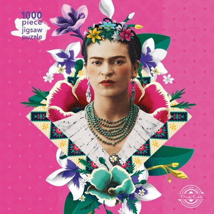 Adult Jigsaw Frida Kahlo Pink 1000 piece jigsaw 1000piece jigsaws 1000piece Jigsaw Puzzles