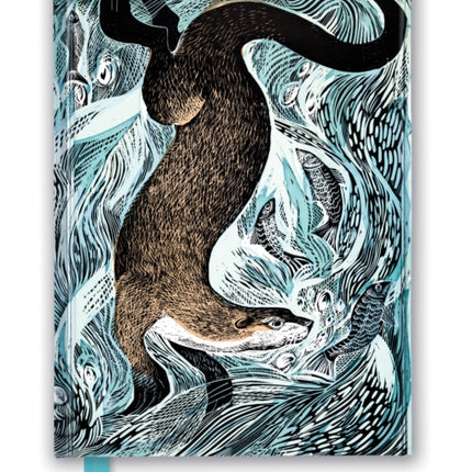 Angela Harding: Fishing Otter (Foiled Journal)