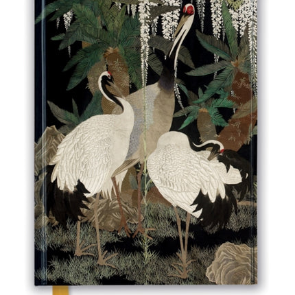 Ashmolean: Cranes, Cycads and Wisteria by Nishimura So-zaemon XII (Foiled Journal)