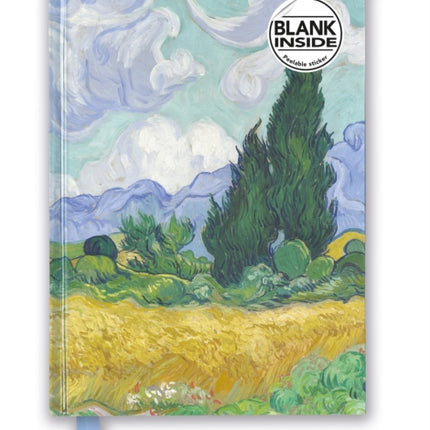 Vincent van Gogh: Wheat Field with Cypresses (Foiled Blank Journal)