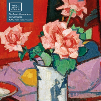 Adult Jigsaw Puzzle National Galleries Scotland  Samuel Peploe Pink Roses Chinese Vase 1000piece Jigsaw Puzzles