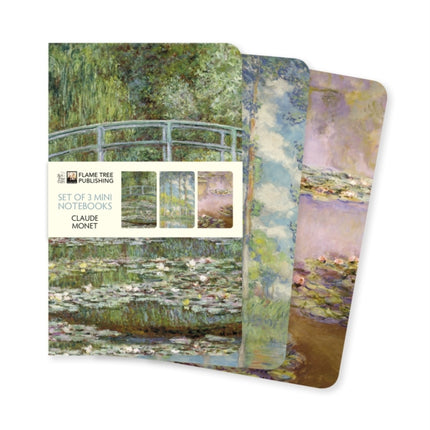 Claude Monet Set of 3 Mini Notebooks