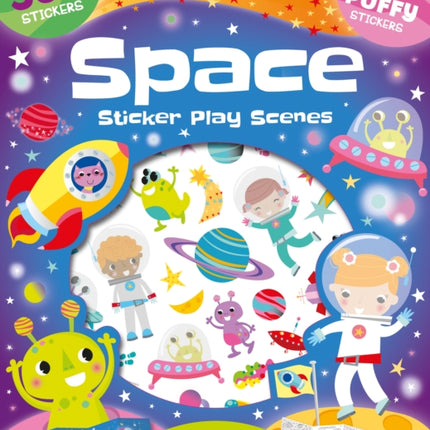 Space: Sticker Play Scenes