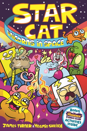 Star Cat Unicorns in Space a Phoenix Comic Book