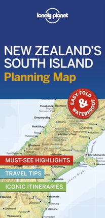 Lonely Planet New Zealand's South Island Planning Map