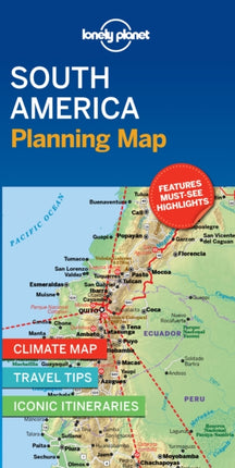 Lonely Planet South America Planning Map