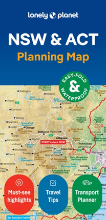 Lonely Planet New South Wales  ACT Planning Map