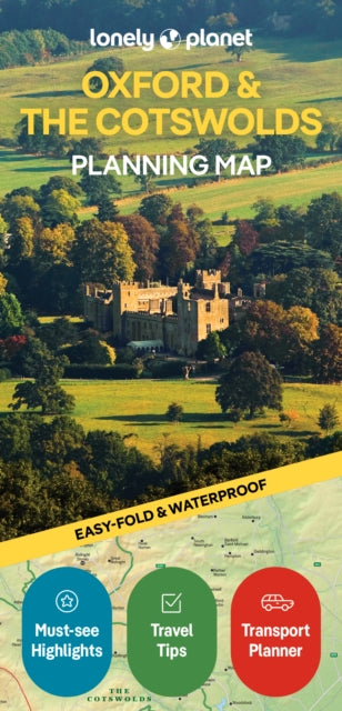 Lonely Planet Oxford  the Cotswolds Planning Map