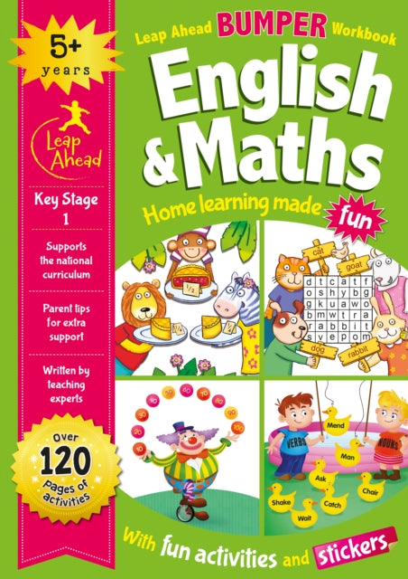 Leap Ahead Bumper Workbook: 5+ Years English & Maths