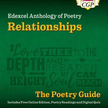 GCSE English Edexcel Poetry Guide  Relationships