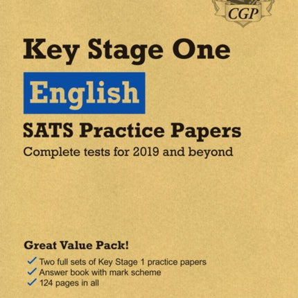 KS1 English SATS Practice Papers: Pack 1 (for end