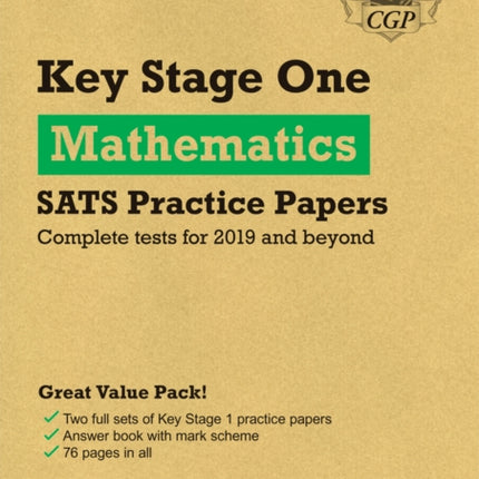 KS1 Maths SATS Practice Papers: Pack 2 (for end