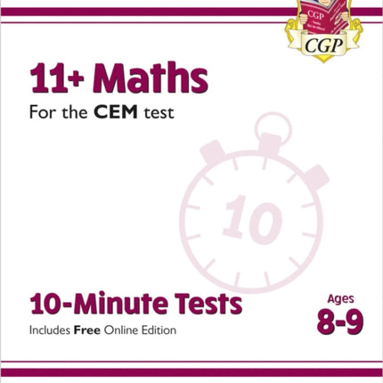 11 CEM 10Minute Tests Maths  Ages 89 with Online