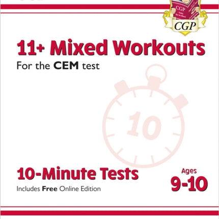 11 CEM 10Minute Tests Mixed Workouts  Ages 910 with Online Edition