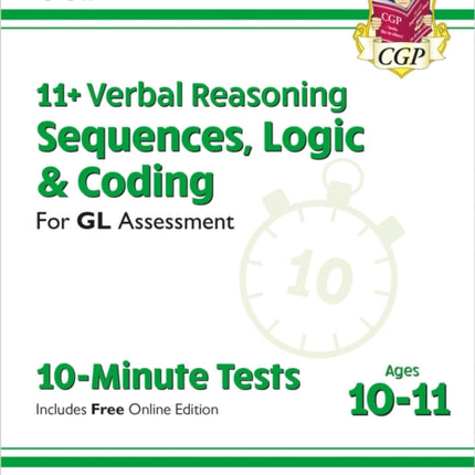 11 GL 10Minute Tests Verbal Reasoning Sequences